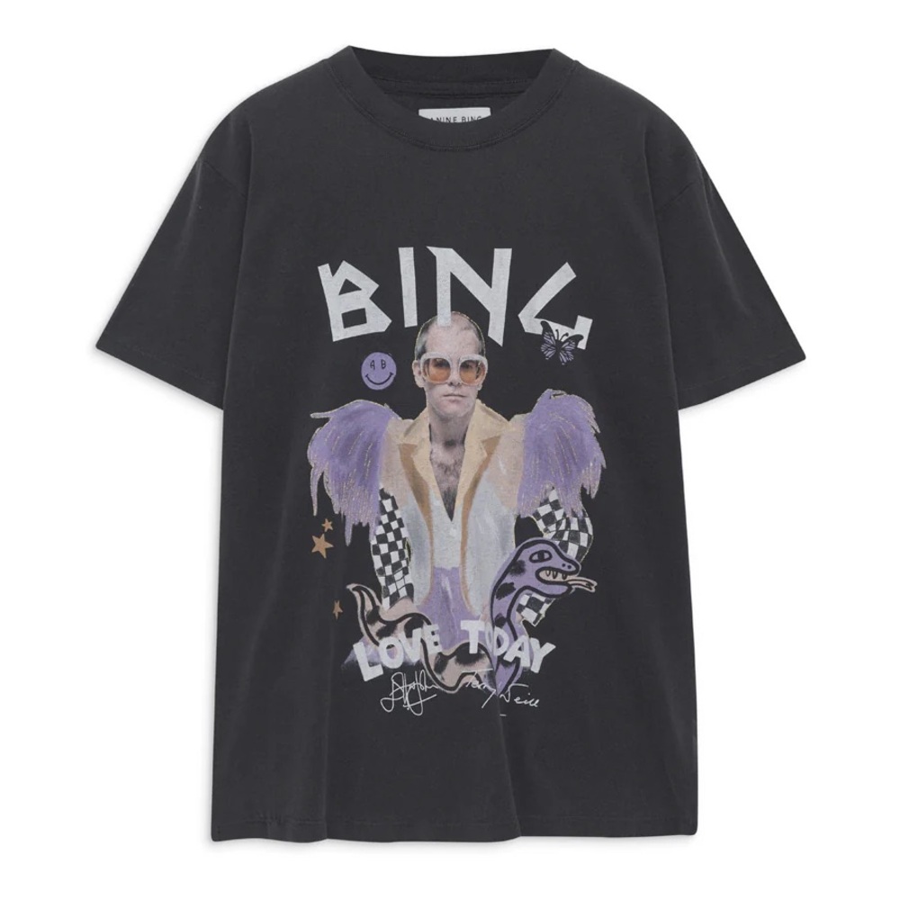 Anine Bing Lili Tee AB x TO x iscreamcolour Elton John